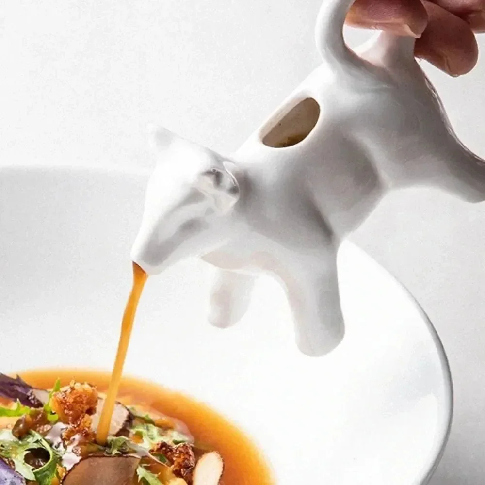 Porcelain Cow Creamer – White Ceramic Milk Jug